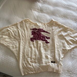 Burberry Cream Knit with Black Label